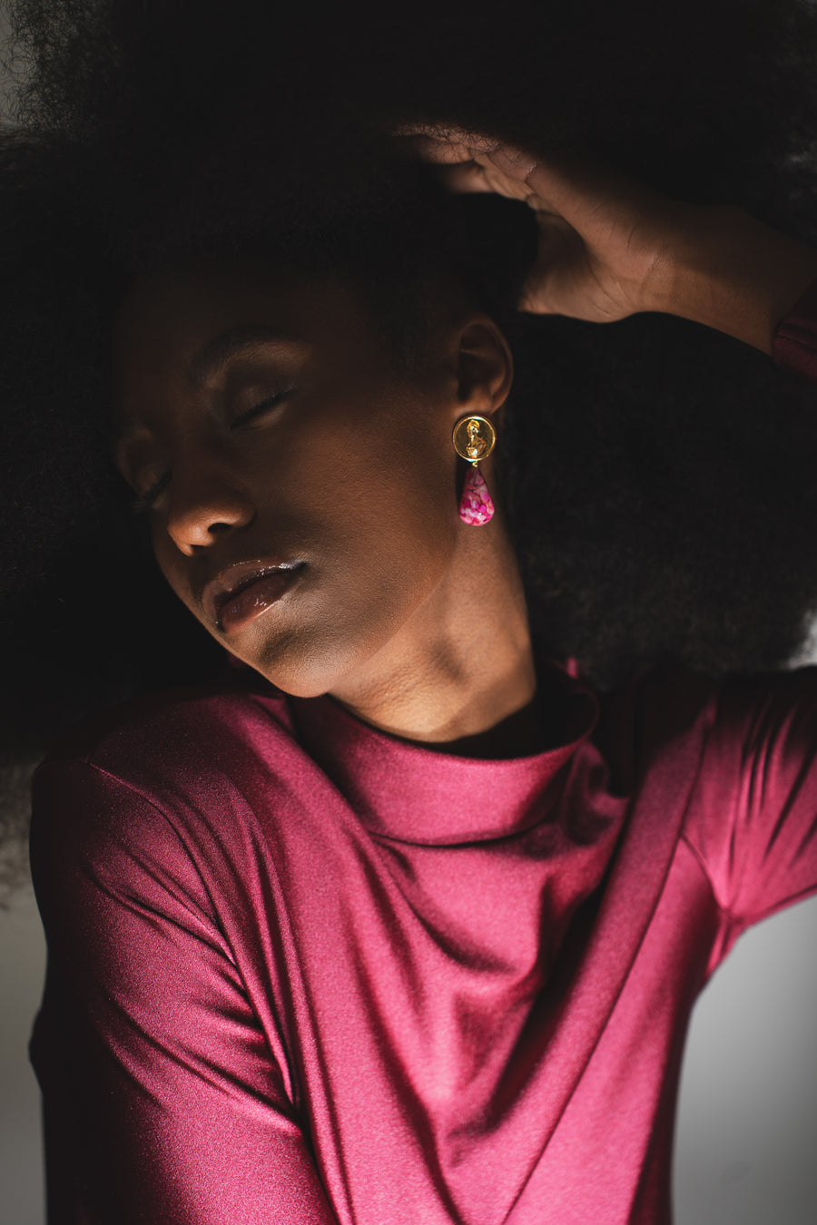 Metamorphosis Fuchsia Earrings