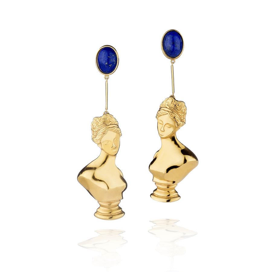 Afrodite with Lapis Earrings