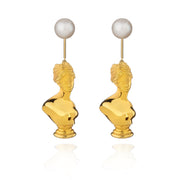 Earrings - Afrodite With Pearl Earrings
