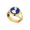 Ring - Golden Blue Cameo Ring